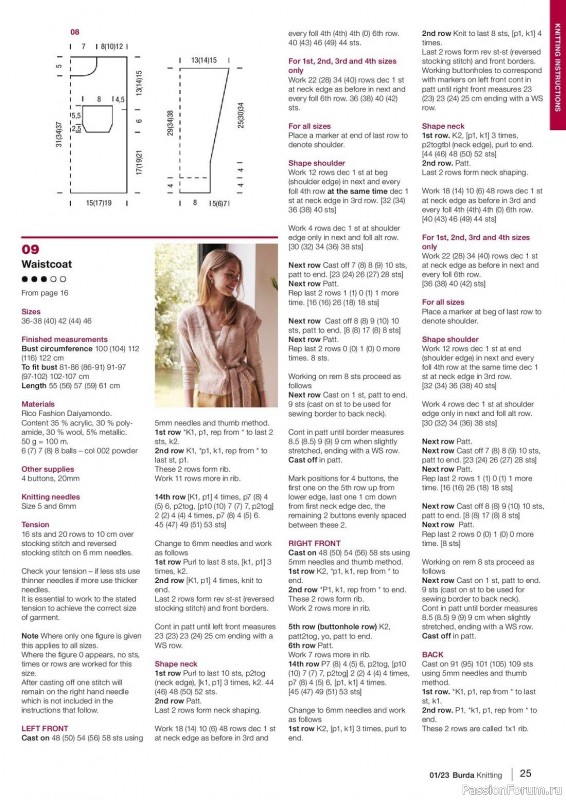 Вязаные модели в журнале «Burda Knitting №6 2023»