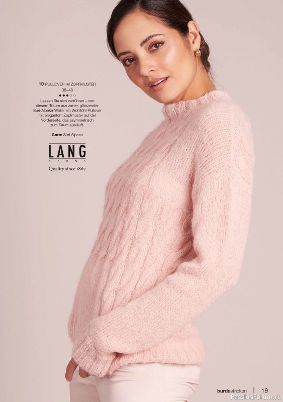 Вязаные модели в журнале «Burda Stricken №1 2023»