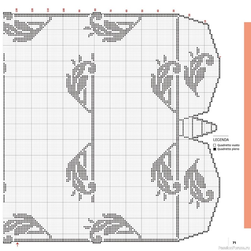 Вязаные проекты крючком в журнале «Uncinetto Manuale Filet №8 2022»