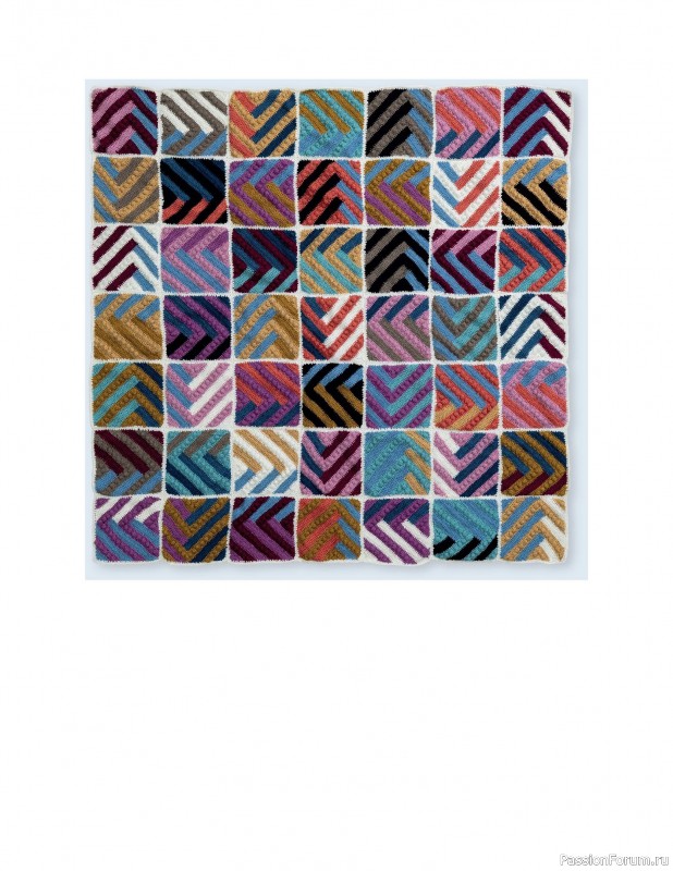 Вязаные проекты в книге «Crochet Modular Blankets»