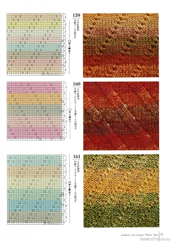 Вязаные проекты в книге «Fun of Color Patterns 200».