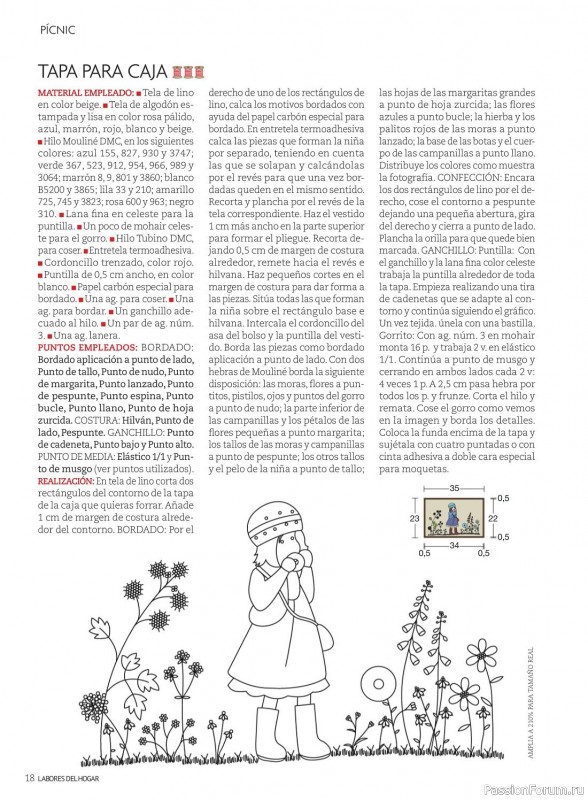 Коллекция проектов для рукодельниц в журнале «Labores del hogan №760 2023»
