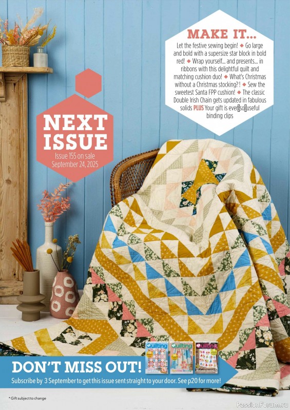 Коллекция проектов для рукодельниц в журнале «Love Patchwork & Quilting №154 2025»