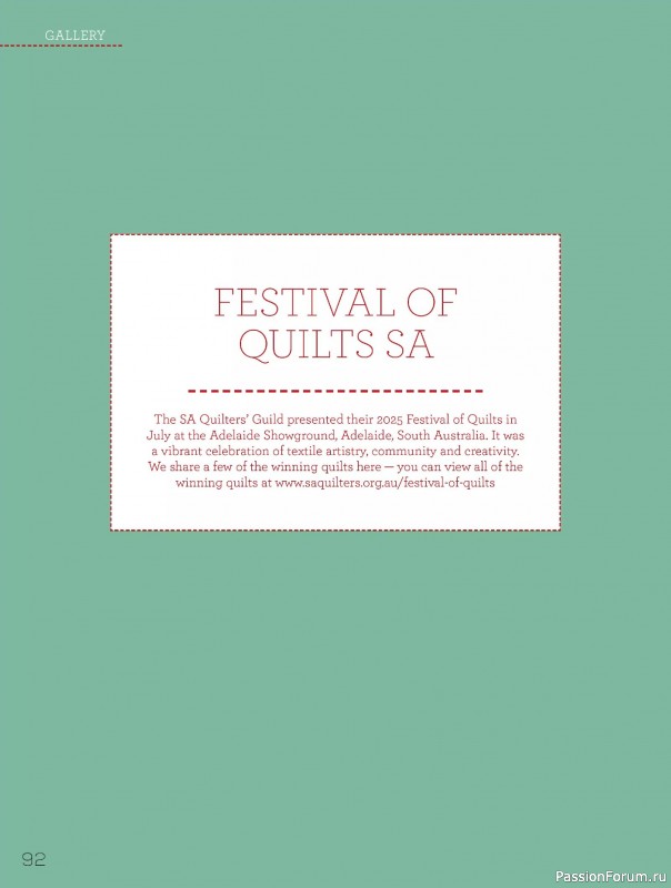 Коллекция проектов для рукодельниц в журнале «Quilters Companion №136 2025»