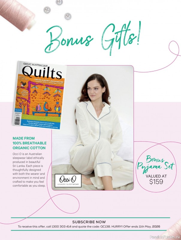 Коллекция проектов для рукодельниц в журнале &laquo;Quilters Companion №138 2026&raquo;