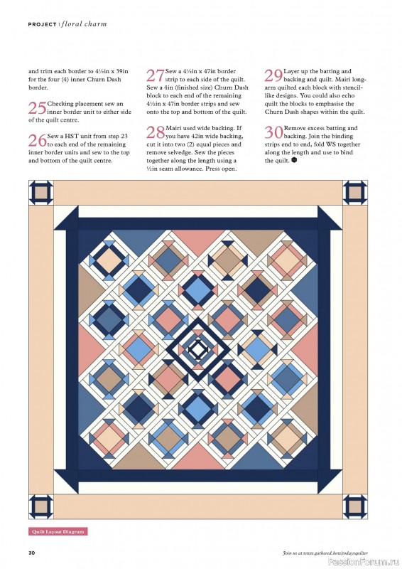 Коллекция проектов для рукодельниц в журнале «Todays Quilter №122 2024»