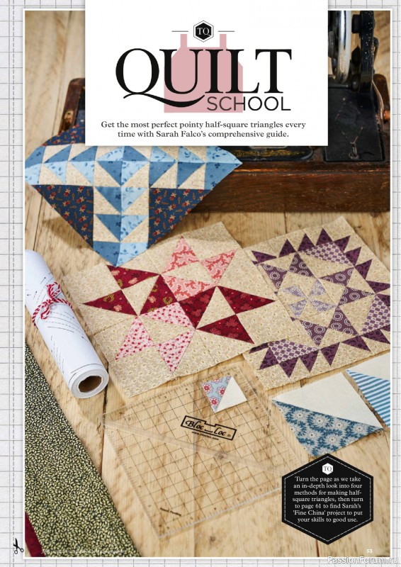 Коллекция проектов для рукодельниц в журнале «Todays Quilter №133 2025»