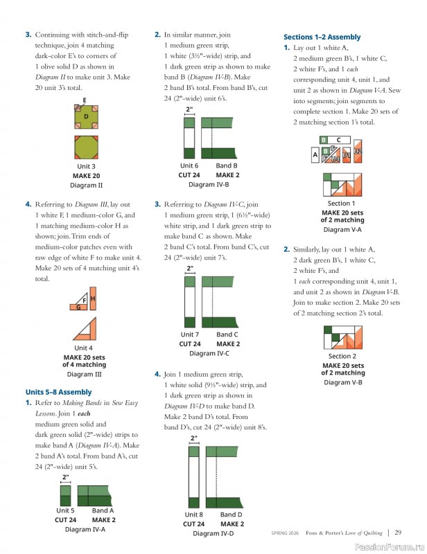 Коллекция проектов в журнале &laquo;Fons & Porter's Love of Quilting - Spring 2026&raquo;
