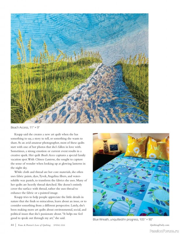 Коллекция проектов в журнале &laquo;Fons & Porter's Love of Quilting - Spring 2026&raquo;