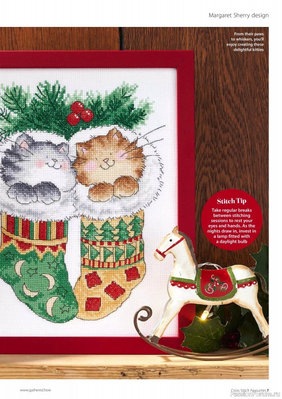 Коллекция вышивки в журнале «Cross Stitch Favourites - Christmas 2024»