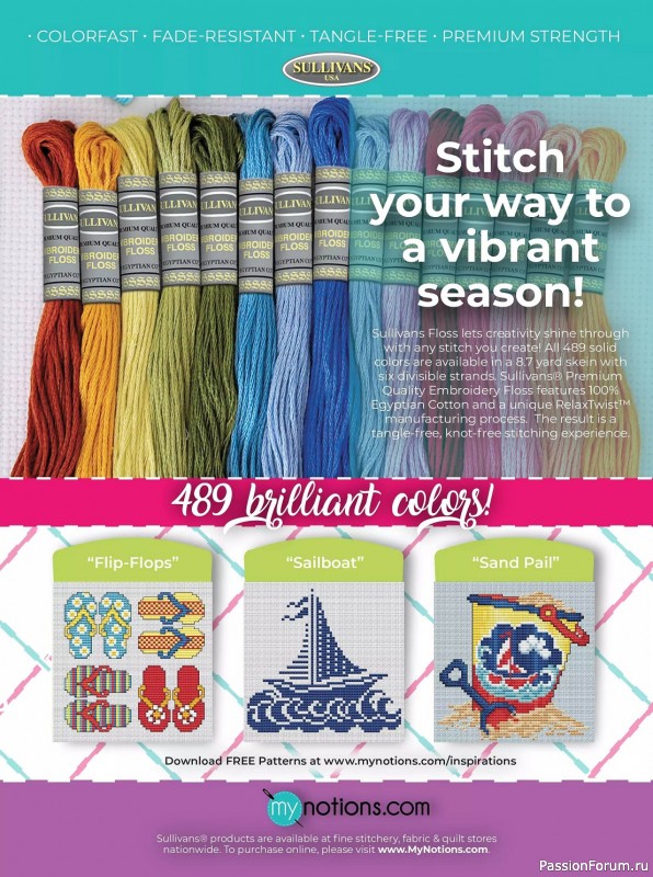 Коллекция вышивки в журнале «Just CrossStitch - Summer 2024»