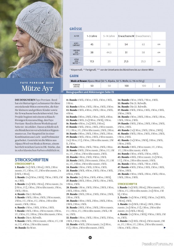 Вязаные проекты спицами в журнале &laquo;The Knitter №80 2026 Germany&raquo;