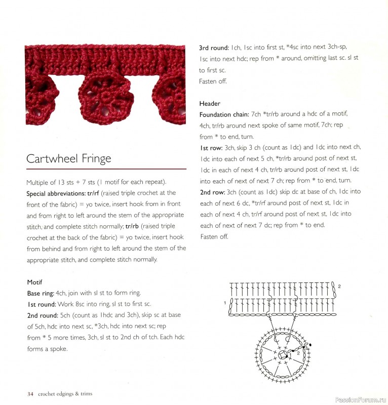 Вязаные проекты в книге &laquo;Crochet Edgings & Trims: 150 Stitches&raquo;.