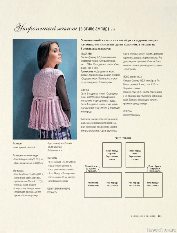Вязаные проекты в книге &laquo;Модульное вязание на спицах&raquo;. Продолжение