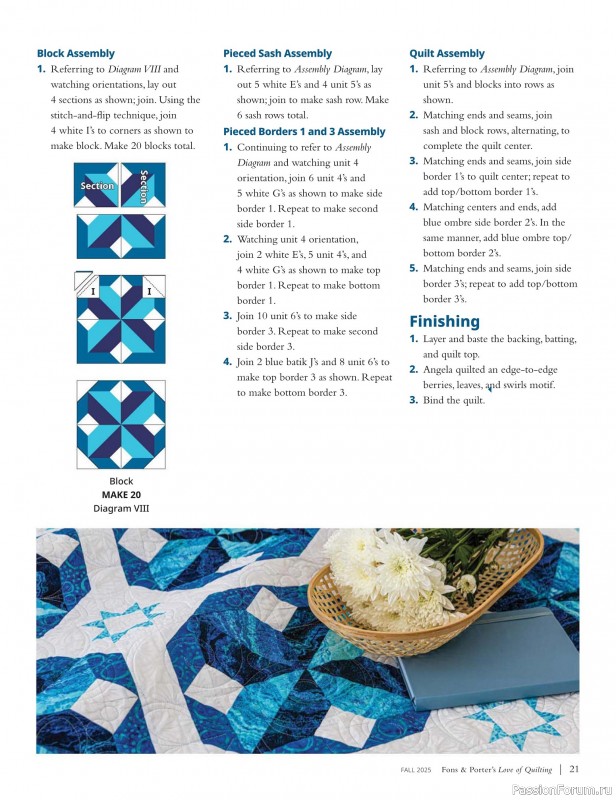 Коллекция проектов для рукодельниц в журнале «Fons & Porter’s Love Of Quilting - Fall 2025»