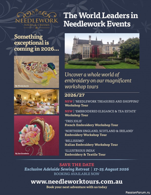 Коллекция вышивки в журнале &laquo;Inspirations №129 2026&raquo;