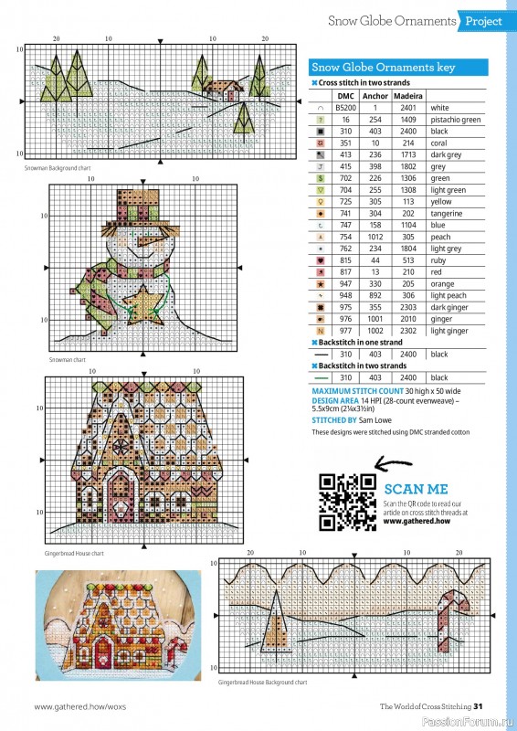 Коллекция вышивки в журнале «The World of Cross Stitching №377 2026»