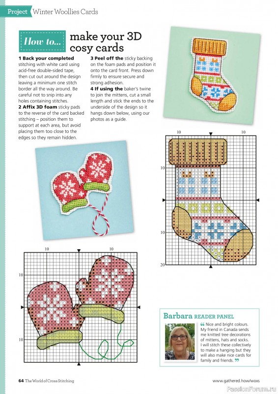 Коллекция вышивки в журнале «The World of Cross Stitching Special №366 2025»