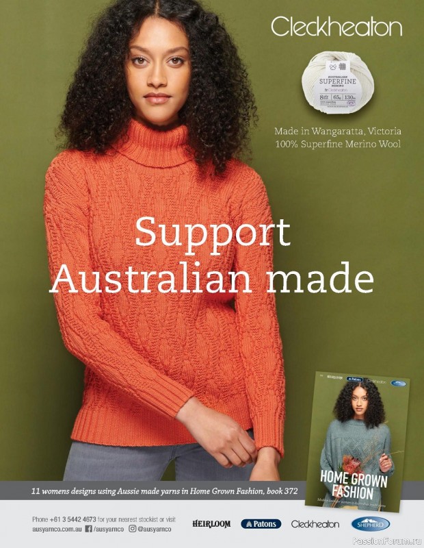 Вязаные модели спицами в журнале «Homespun Knitting №1 2022»
