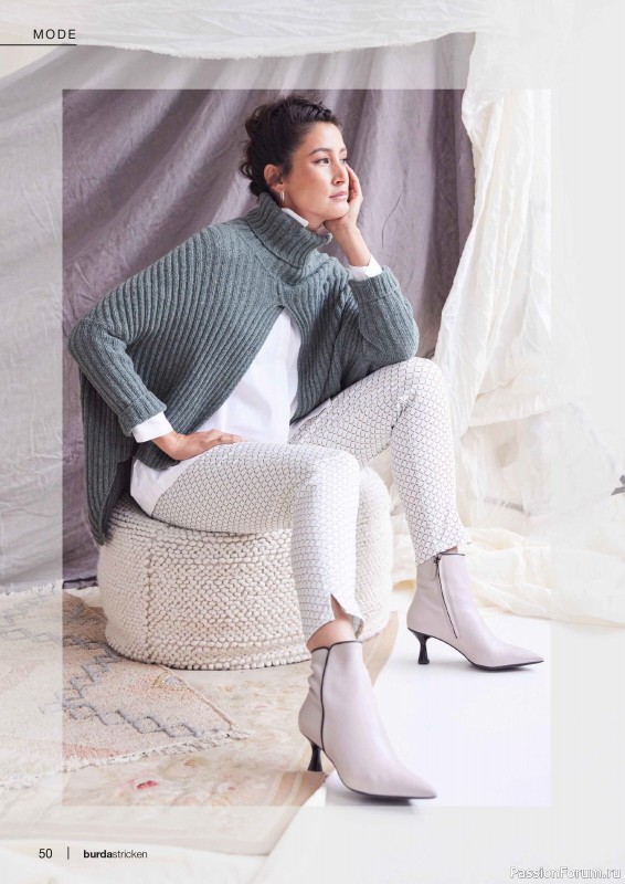 Вязаные модели в журнале «Burda Stricken №1 2024»