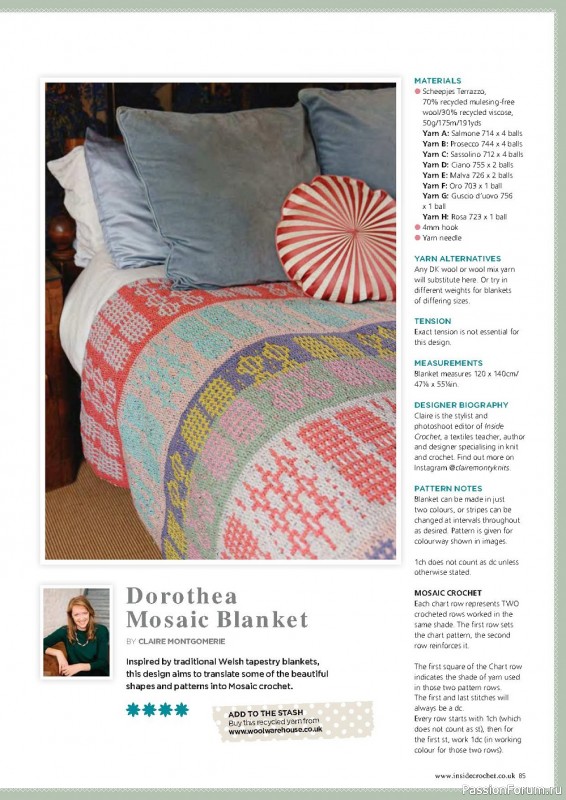 Вязаные проекты крючком в журнале «Inside Crochet»