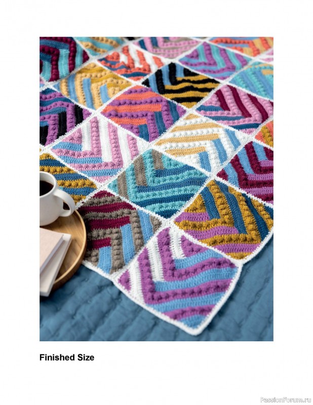 Вязаные проекты в книге «Crochet Modular Blankets»