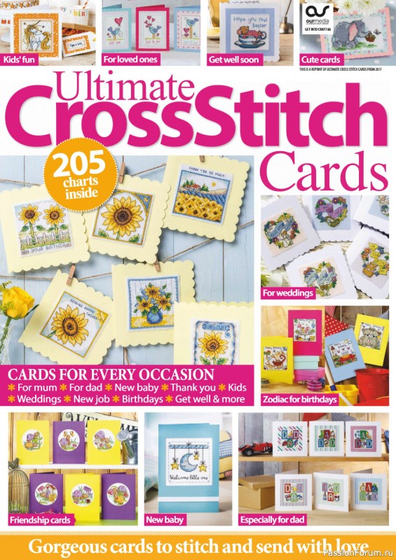 Коллекция вышивки в журнале «Ultimate CrossStitch – Cards 2026»