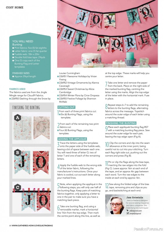 Коллекция проектов для рукодельниц в журнале «Love Patchwork & Quilting №156 2025»