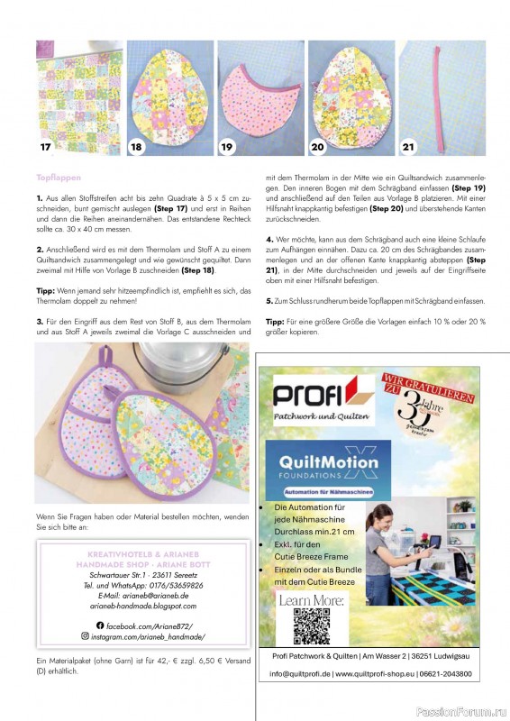 Коллекция проектов для рукодельниц в журнале &laquo;Patchwork das Magazin №3 2026&raquo;