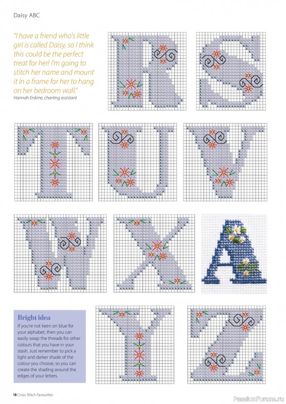 Коллекция вышивки в журнале «Cross Stitch Favourites - Flowers 2026»