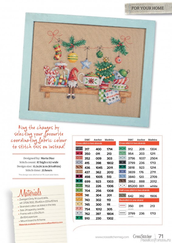 Коллекция вышивки в журнале «CrossStitcher №441 2026»