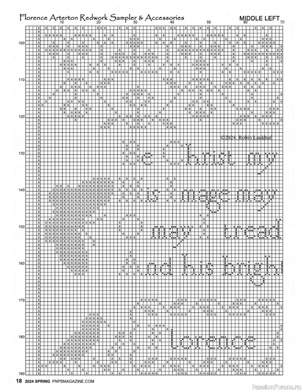 Коллекция вышивки в журнале «Punch Needle & Primitive Stitcher - Spring 2024»