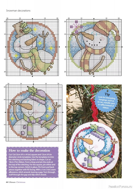 Коллекция вышивки в журнале «Ultimate Crossstitch Christmas №7 2025»