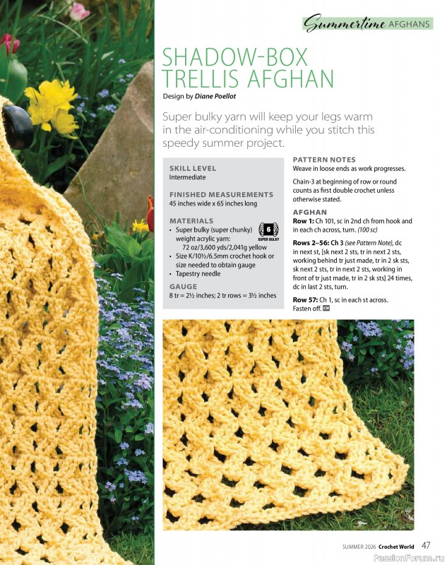 Вязаные проекты крючком в журнале &laquo;Crochet World - Summer 2026&raquo;