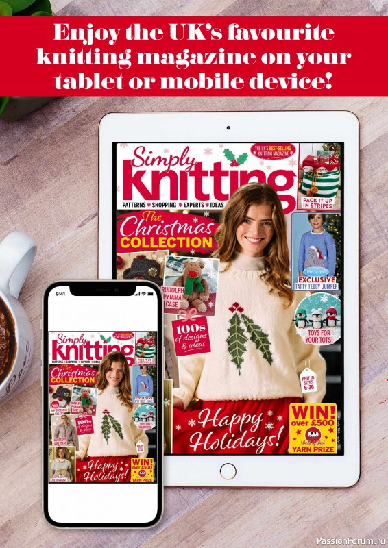 Вязаные проекты крючком в журнале «Simply Knitting №270 2025»