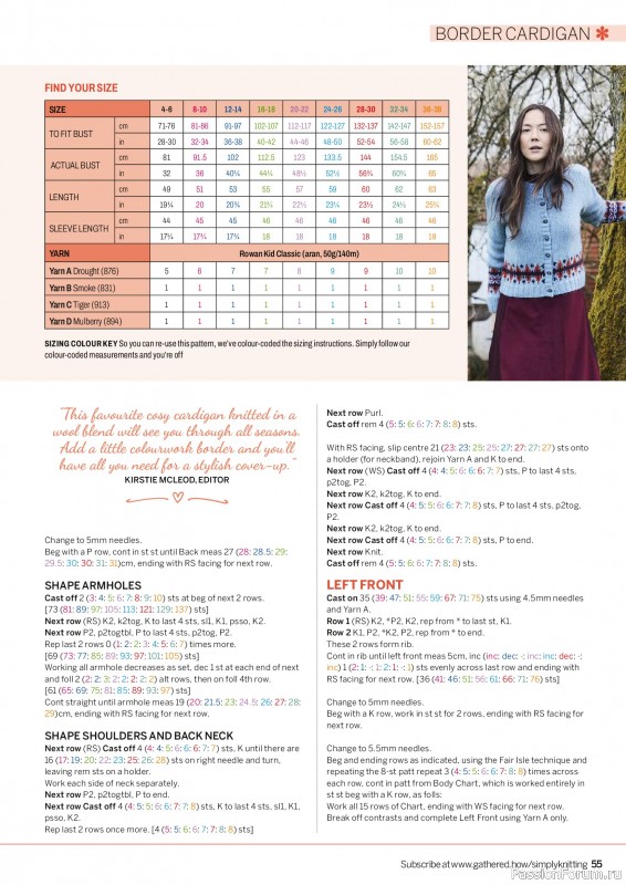 Вязаные проекты в журнале &laquo;Simply Knitting №276 2026&raquo;