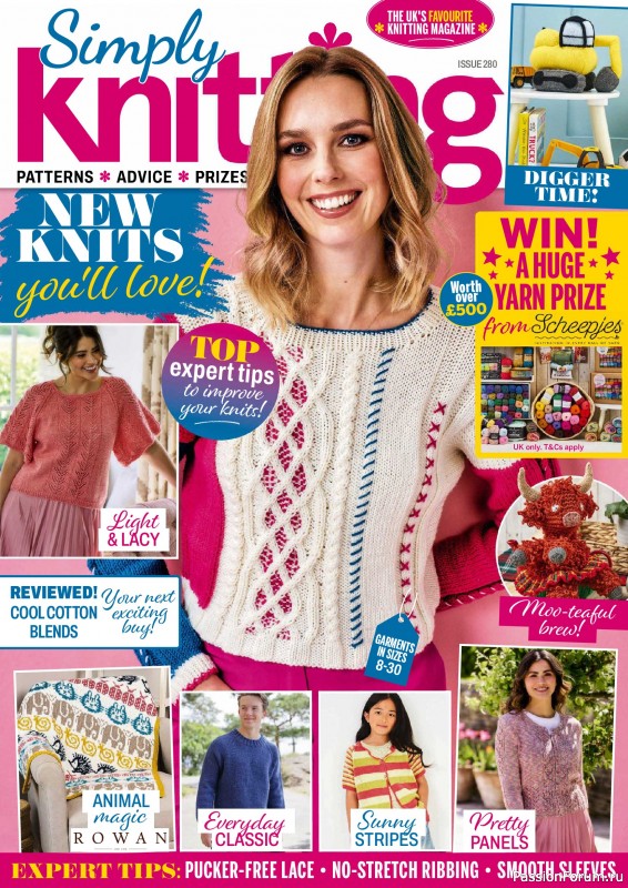 Вязаные проекты в журнале «Simply Knitting №280 2026»