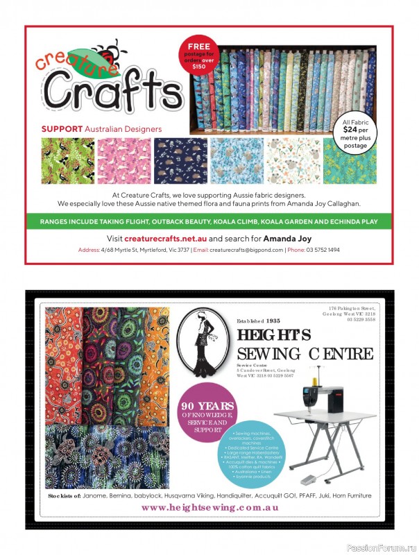 Коллекция проектов для рукодельниц в журнале «Great Australian Quilts №16 2025»