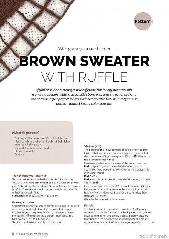 Вязаные проекты крючком в журнале «Fun Crochet Magazine №25 2025»