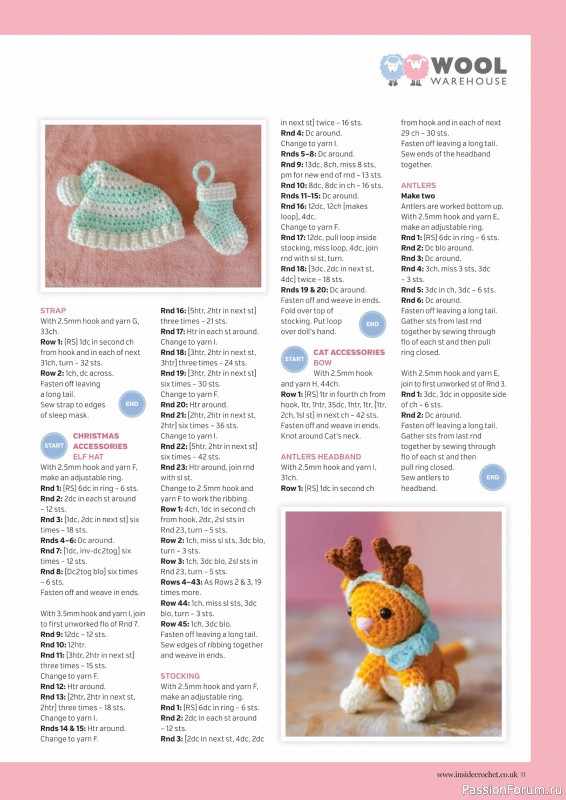 Вязаные проекты крючком в журнале «Inside Crochet №183 2025»