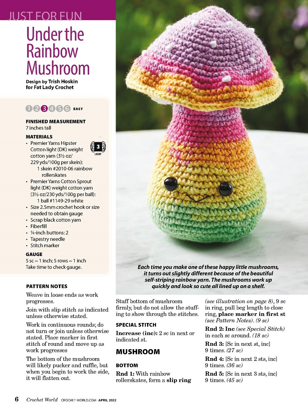 Вязание для всей семьи в журнале «Crochet World – April 2022» Вязание для всей семьи в журнале «Crochet World – April 2022»