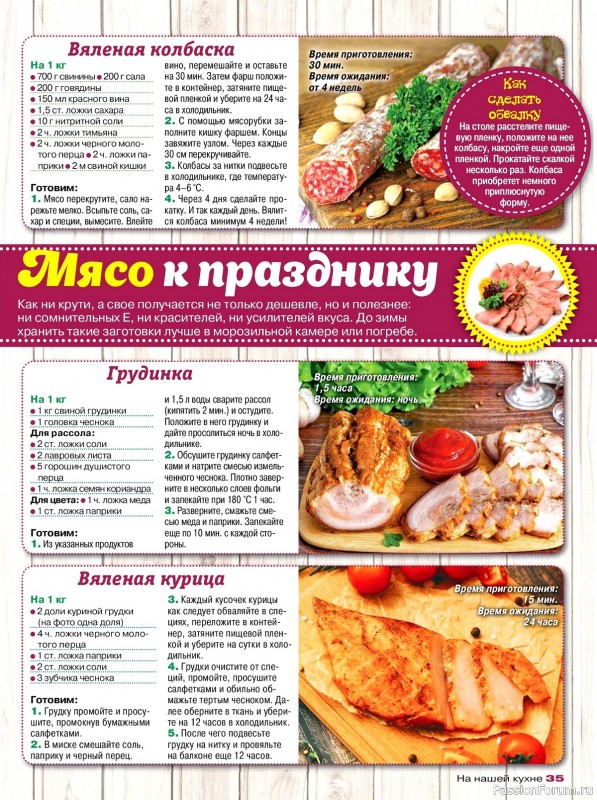 Коллекция кулинарных рецептов в журнале «На нашей кухне №4 2024»