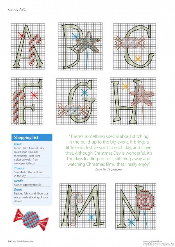 Коллекция вышивки в журнале «Cross Stitch Favourites - Christmas 2025»