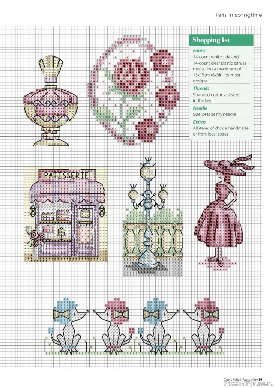 Коллекция вышивки в журнале «Cross Stitch Favourites - Spring 2023»