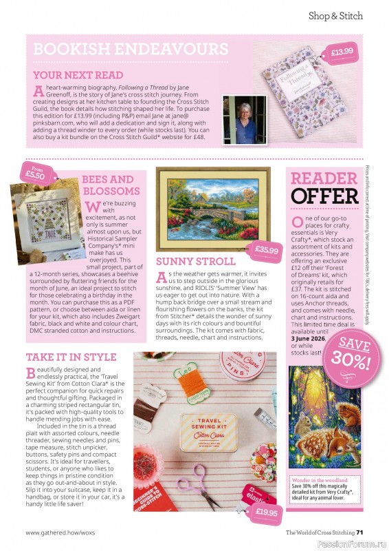 Коллекция вышивки в журнале &laquo;The World of Cross Stitching №372 2026&raquo;