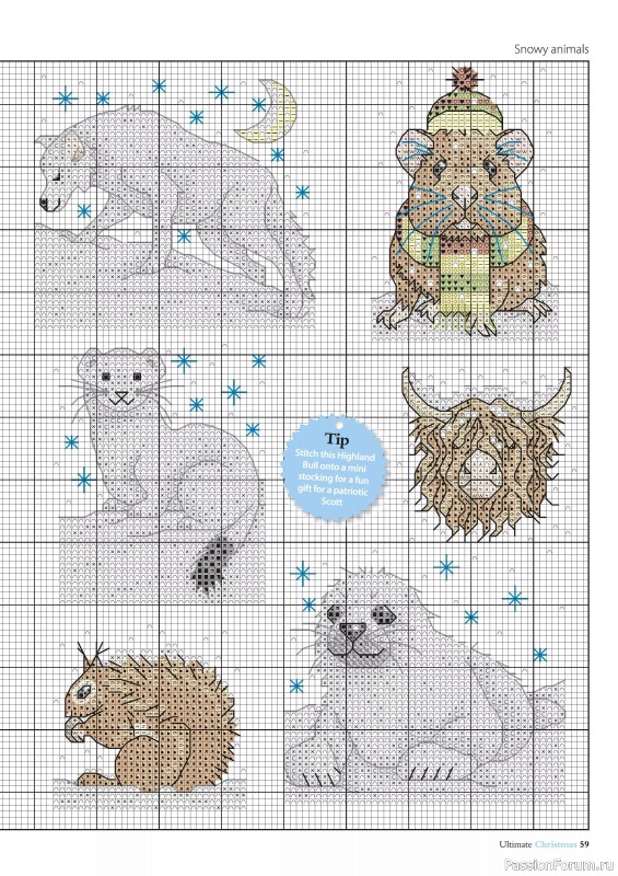 Коллекция вышивки в журнале «Ultimate Crossstitch Christmas №7 2025»