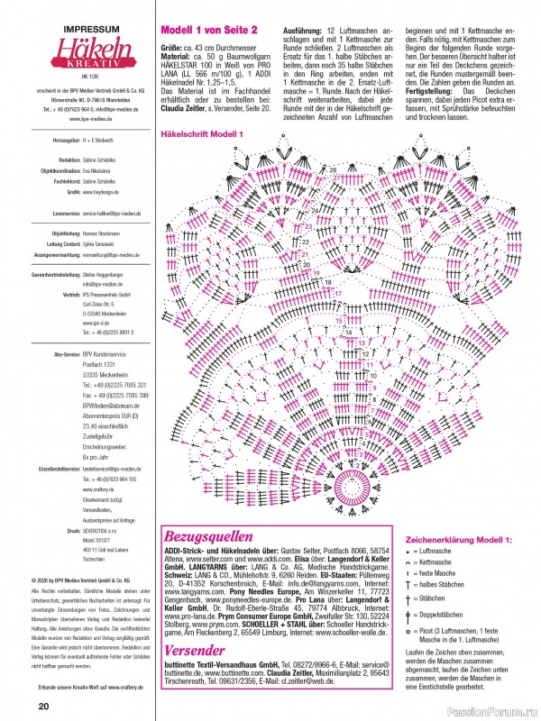 Вязаные проекты спицами в журнале «Hakeln Kreativ №1 2026»