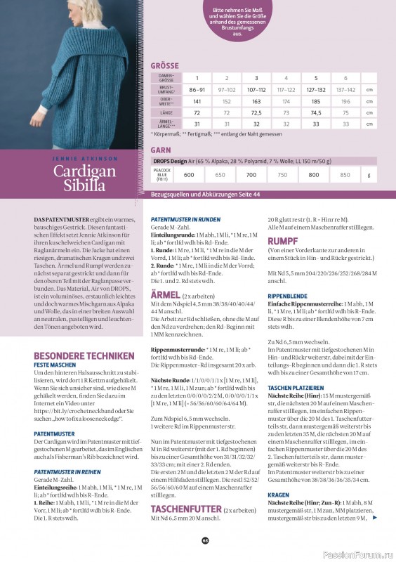 Вязаные проекты спицами в журнале &laquo;The Knitter №81 2026 Germany&raquo;