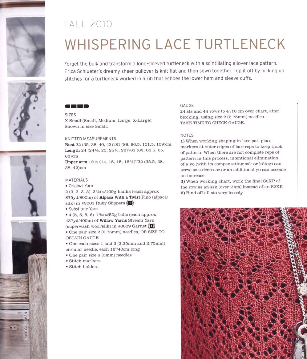 40 проектов вязания в журнале "Vogue Knitting Lace": 40 Bold & Delicate Knits 2021
