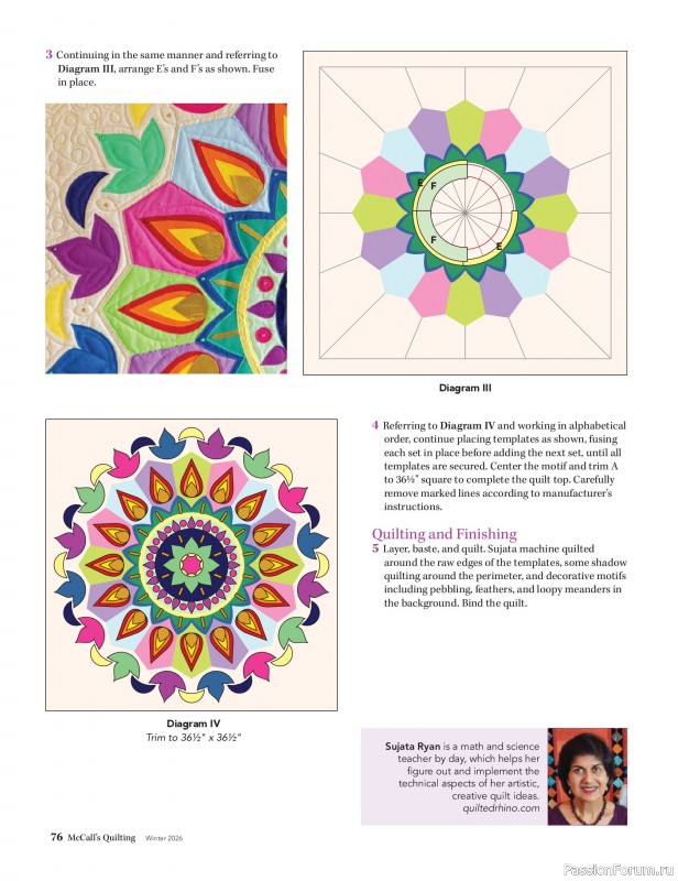 Коллекция проектов для рукодельниц в журнале «McCall's Quilting - Winter 2026»